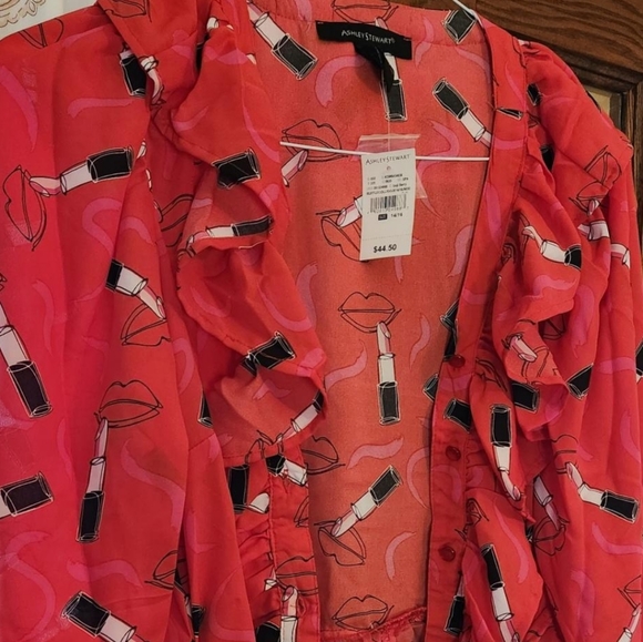 Ruffled Polka Dot Blouse Size  14/16 - Picture 5 of 5